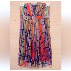 Strapless mini dress women size 2